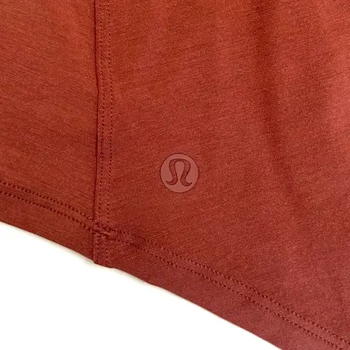 Lululemon  Up For Down Time Long Sleeve Shirt in Terracotta Rust Size XL