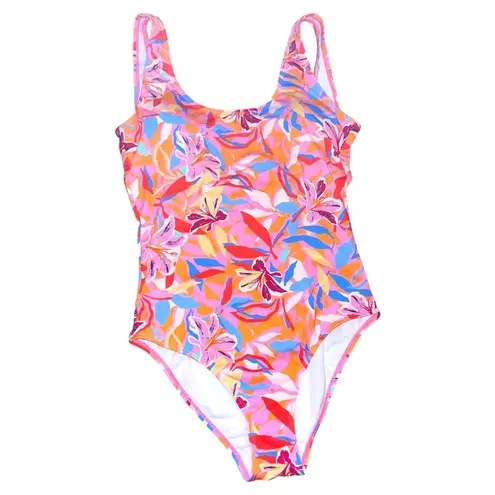 Snapper Rock Womens Swimsuit – Blooming Sunset Floral Print Pink Size M