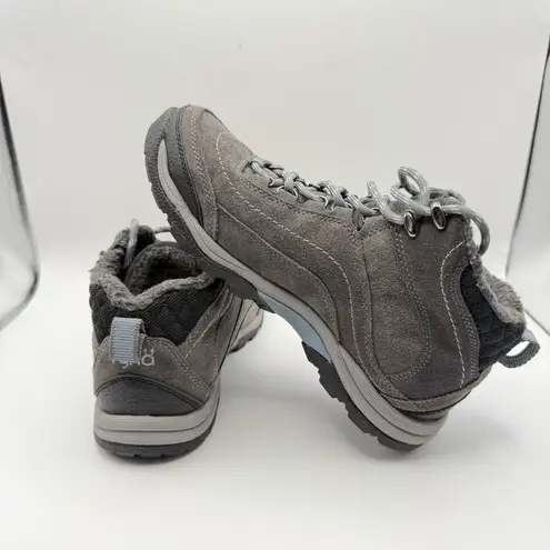 Ryka Women Gray Fleece Lined Hiking Boots Size 7W Lace Up K28141WVM.W