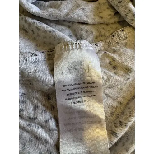 Lysse Size 3X White Floral Sullivan Jersey Ruffle Tee Top Short Sleeve Office