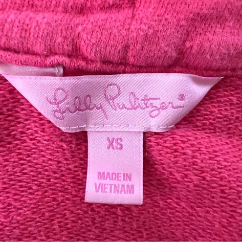 Lilly Pulitzer  Women's 1/2 Zip Pullover Pink‎ Kangaroo Pocket Long Sleeve