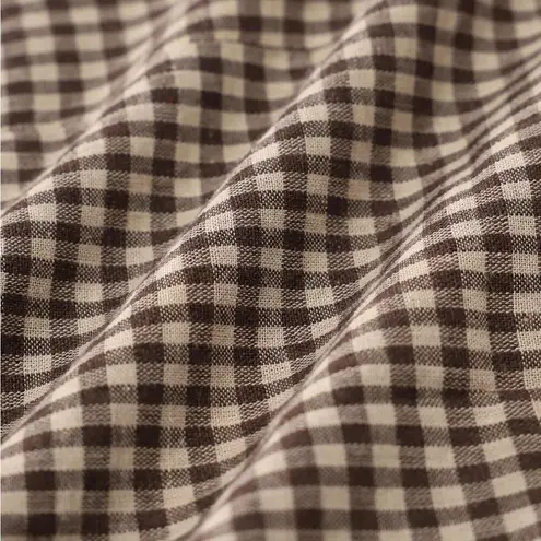 RIHOAS Brown Plaid Slip Mini Dress Size XL