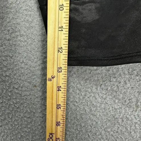 Miss Selfridge crop top womens 2 small black metallic satin bralette festival