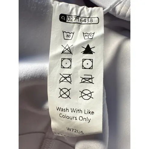 Halara White Athleisure High Waisted Pants Snap Button Detail Size M