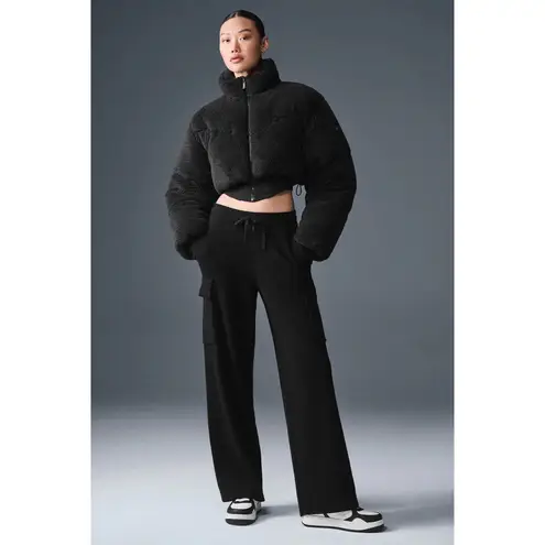 Alo Yoga Sherpa Main Act Corset Puffer Black S