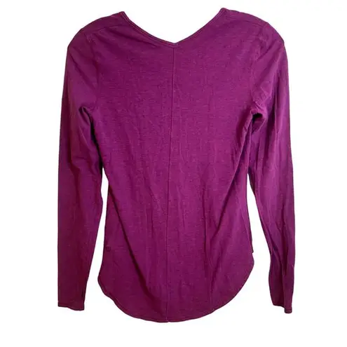 Lululemon Yogini 5 Year Long Sleeve Tee Heathered Regal Plum Womens Size 6 Purple