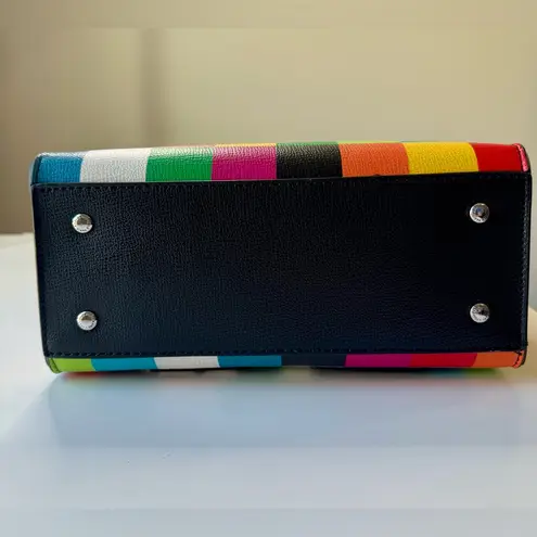 Karl Lagerfeld Maybelle Choupette Multicolor Satchel w Matching Coin Purse NWT