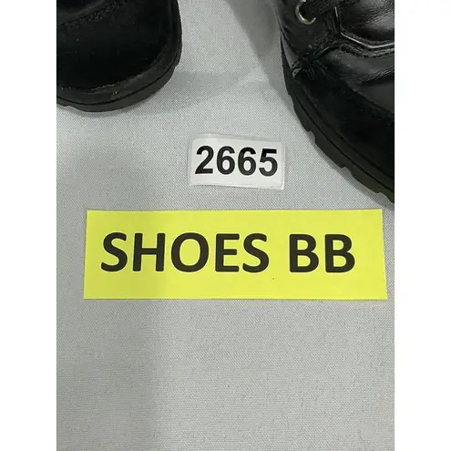 Rocawear Womans Scottie Size 6.5 Black Lace Up Faux Leather Combat Boots