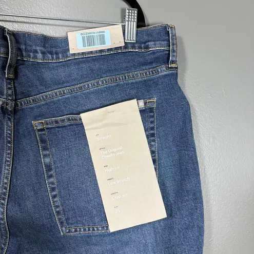 Everlane  NWT Women's Cheeky Jean Straight Leg Crop - 35 - High Rise Mom Jeans