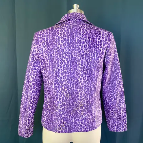Vintage 90s Selene Sport Purple Cheetah Jacket