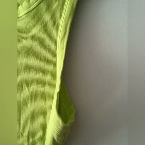 SKIMS Soft Lounge Cotton Rib Tank Dress in Daffodil Yellow Size Medium