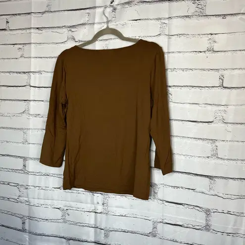 Vintage Lauren Ralph Lauren Brown Longsleeve Top Women’s M Preppy Minimalist Y2K Size M