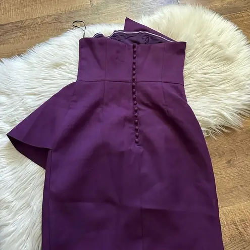 Elliatt  Reception Cascade Ruffle Strapless Cocktail Dress