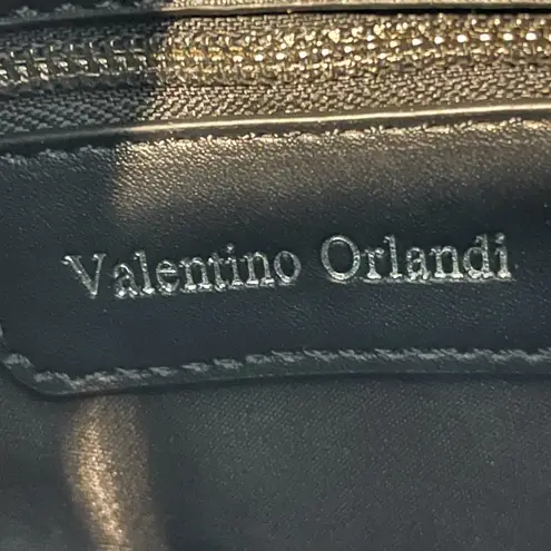 Valentino Orlandi Crescent Shoulder Bag w/ Pouch & Strap in Black