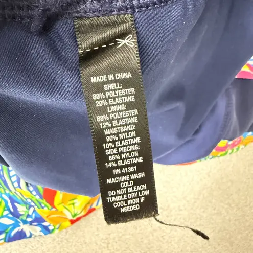 RLX Ralph Lauren Floral Skort Small Blue Multi Tropical Colorful Golf Tennis