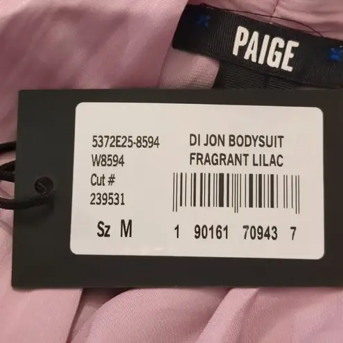 Paige  di jon fragrant lilac bodysuit size medium