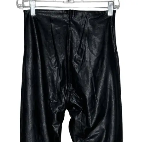 Commando Control Pants Women Large Black Skinny Faux Leather Legging Rocker Edgy