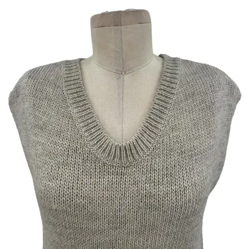 T by Alexander Wang Sweater Vest Tunic Top Dress Alpaca Mohair Gray Size XS