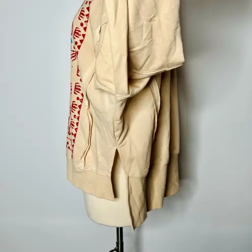 Tan Beach Themed Boho Top Size XS