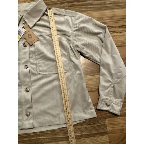 Democracy NWT   Corduroy Button Up Shacket Shirt Jacket Oversized Women's Med
