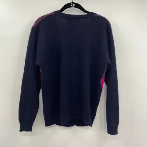 Petite Sophisticate Vintage 90s Sweater Lambswool Angora Abstract Geo Cardi M