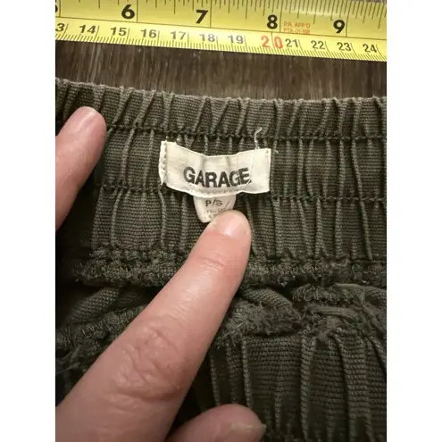 GARAGE Cargo Jogger Pants Women S Green Tapered Activewear Casual
