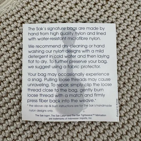 The Sak NWOT Crochet Shoulder Hobo 120 Bag 2000s Boho Y2K Aesthetic | OS | Cream