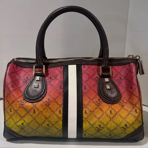 L.A.M.B. by Gwen Stefani Rasta Ombre Mandeville Satchel Handbag Purse Dust Bag