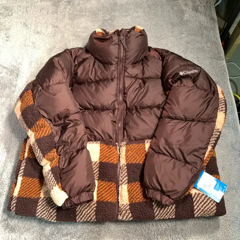 Columbia  puffer jacket coat with Sherpa fleece 1X NWT
