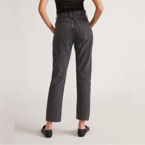 Everlane  The 90s Cheeky Jean High Rise Straight Leg Black Size 26 Ankle New