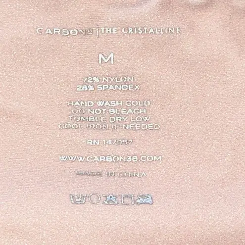 Carbon 38 Womens High Waisted Ombre Pull-On Cristalline Leggings Pink Ombré Mediu