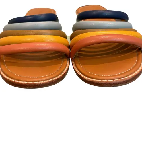 Madewell  Addie Rainbow Slip on Sandals, Sz 10