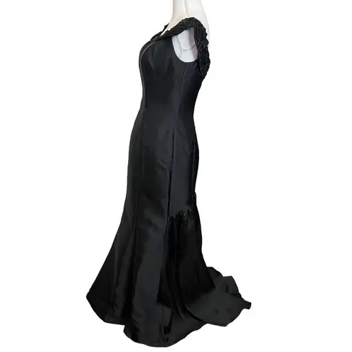 Mac Duggal Shiny Satin Mermaid Dress Long Ball Gown Prom Party Women’s Size 10