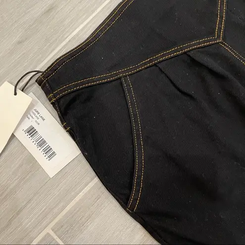 Ba&sh NWT $195 JUPE LANE BLACK DENIM SKIRT - SZ 1 SMALL
