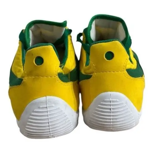 PANAM Made in Mexico Hand Crafted Vintage Sneakers Yellow Green Women Size 6.5