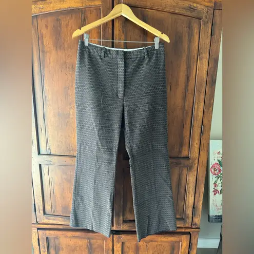 Aritzia Wilfred | Baroque Flare Crop Pant Jacquard Printed | 12 Black