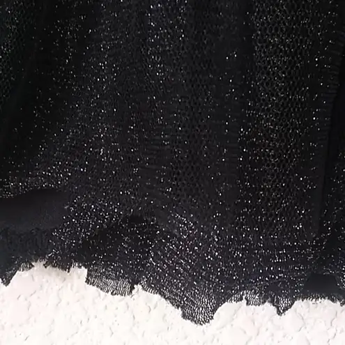 FINAL MARKDOWN Ladies' Pronto Tulle Overlay Shimmer Miniskirt lrg Size L