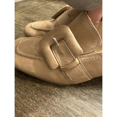 Paul Green Z7948* Neutral Sabbia Leather Robin Heel Shoes Size US 7.5 Loafers