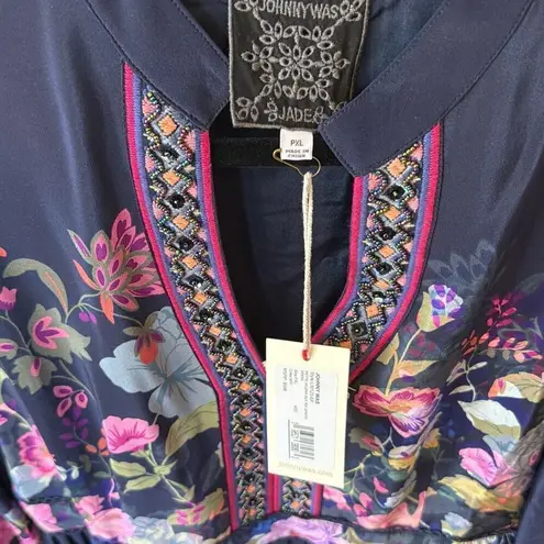 Johnny Was NWT VALERIA SILK MAXI DRESS PXL