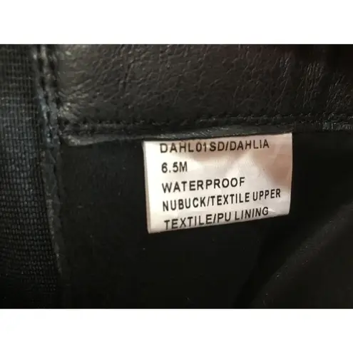 Blondo Ankle Boots Women's 6.5 M Black Leather Side Zip Buckle Waterproof