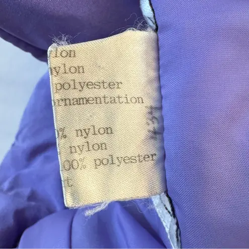 Vintage ‘80s Skyr Purple Full Zip Insulated Puffer Ski Jacket Size 10