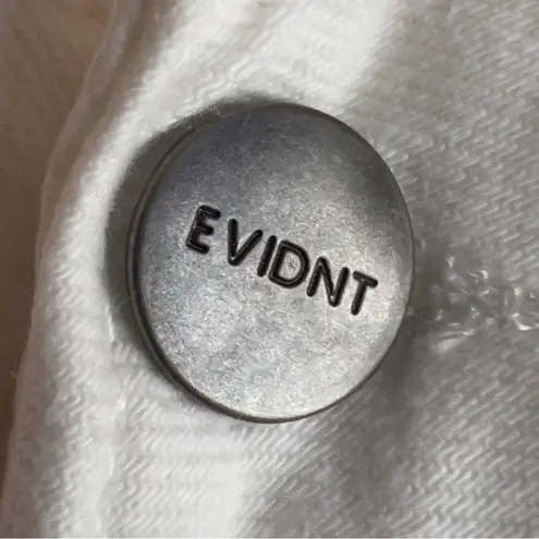 EVIDNT Los Angeles Size 26 Essen Relaxed White Raw Hem Straight Leg Denim Jeans