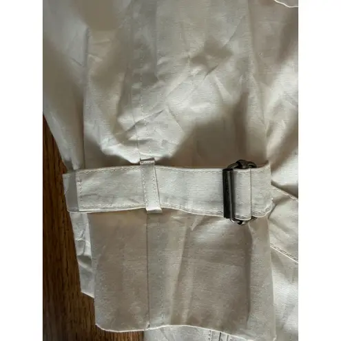 London Fog  Classic Beige Trench Coat Long Duster Belted Women Size 14 Reg