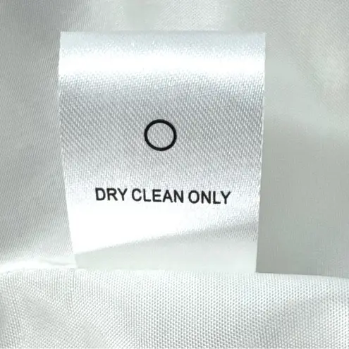 Paperwhite Chevron Open Jacket White Blue Gold Size 4