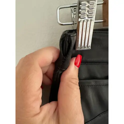 We Wore What Stiletto Vegan Leather Pants With Ankle Zip In Black Size 25