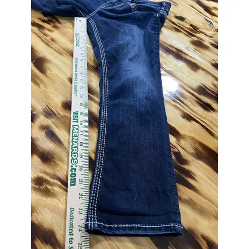 Silver Jeans Suki Capri Denim Cropped Jeans Size W26 Stretch Preppy City Party