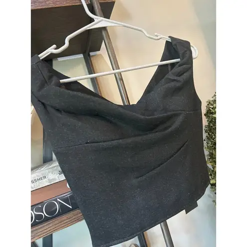 RTA Jewel Off The Shoulder Corset Top Black Womens Size 2