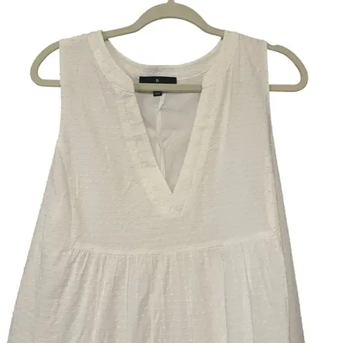 Pomander Place White Swiss Dot Sleeveless Kenzo Dress, Sz XL