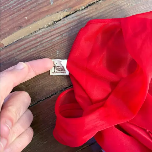 Vassarette Vintage 1960’s Hollywood Semi-Sheer Formal Dress/Nightgown ~ Sz 32💛🍄