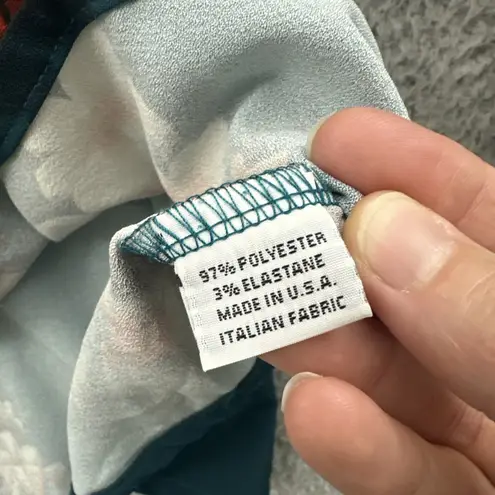 Bryn Walker Bryn Walker 3/4 Bell Flare Sleeve Top Floral Boho Artsy High Low Women's Large